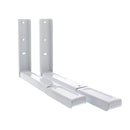 Mikrowellenhalterung – 2 Stück – Weiß – verstellbare Wandhalterung Mikrowelle – Mikrowellenhalter