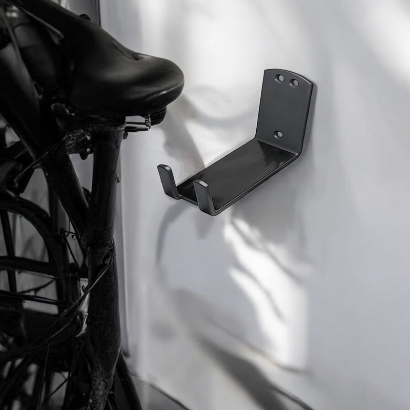 Wandhalterung für Pedal an der Wand – Schwarz – Fahrrad-Aufhängesystem – Hängehalterung und Wandhalterung – Wandhaken – Pedalhalter Wand