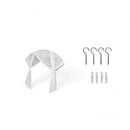 Moskitonetz für 2 Personen – 210 x 200 x 200 cm – Weiß – Moskitonetz – 6 Aufhängeösen und 4 Öffnungen – Rechteckiges Moskitonetz für 2 Personen – Box-Moskitonetz