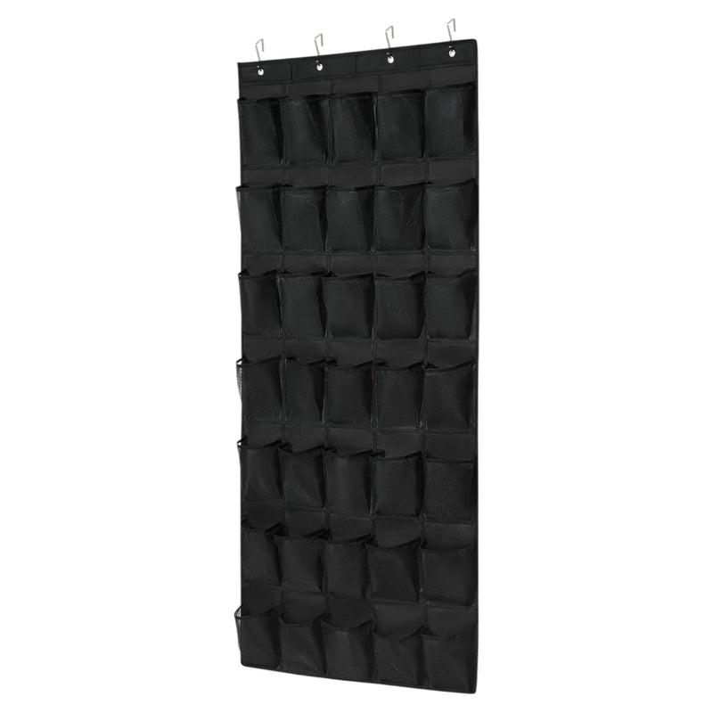Schoenenkast Hangend - Schoenenzak 35 vakken - Opbergen van Schoenen aan Deur - Schoenenzak Zwart - Oplossing voor rondslingerende schoenen - Hoogwaardige Schoenenkast