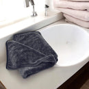 Badezimmer-Trockentuch – 80 x 60 cm – Grau – Mikrofasertuch – Autowaschlappen