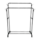 Kledingrek Zwart - Dubbele Stang - Stevig en Stijlvol – Dubbel Ophangsysteem, Ruime Opbergruimte & Modern Design