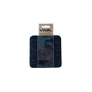 Untersetzer – Schwarz mit Rentier – 4 Stück – Filz – doppelseitig – Tischschutz – Untersetzer für Gläser