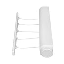 Waslijn Uittrekbaar - Wit - 3.75 meter - Ruimte Besparend - Roldrooglijn - Geschikt voor Binnen en Buiten