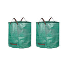 Tuinafvalzak - Set van 2 - Groen - 2x 272 liter - 77 x 67 cm - Tuinafvalemmer - Tuinafvalzakken opvouwbaar - Tuinzak