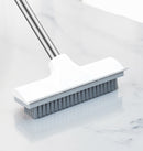 Schrubber 2 in 1 – Duschabzieher – Scheuerbesen – Lazy Cart – Abzieher – Scheuerbürste – Badezimmerbürste, Bodenabzieher mit Scheuerbürstengriff – Besen – Badezimmerabzieher – Scheuerbürste Mit Teleskopstiel