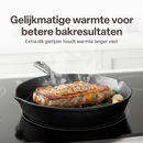 Gietijzeren Koekenpan Set 3-delig – Skillet Set Ø16, Ø19,5 & Ø24,5 cm –  Pre-seasoned Gietijzer – Geschikt voor Inductie, Gas, Oven & BBQ – Inclusief Siliconen Handgrepen