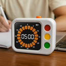 Leerklok - Multifunctionele Digitale Timer met Stoplicht – 5/10/15 Minuten Instelbaar – Oplaadbaar – Studie & Concentratie Timer