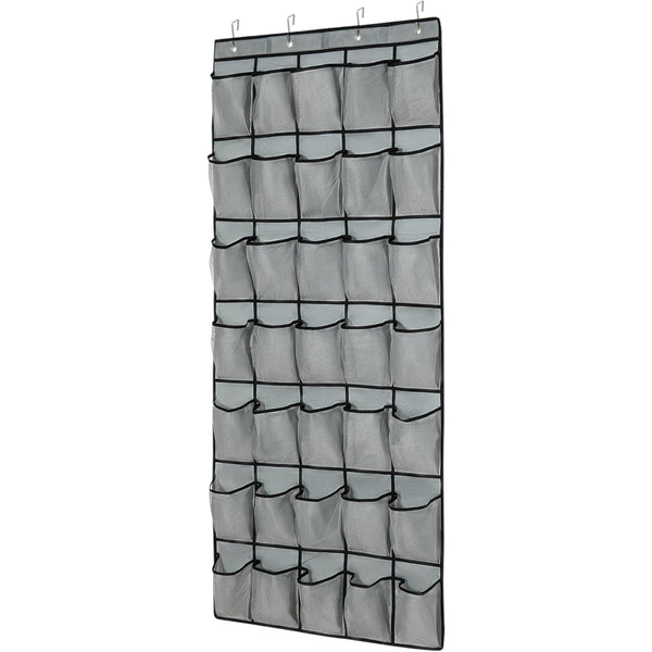 Schoenenkast Hangend - Schoenenzak 35 vakken - Opbergen van Schoenen aan Deur - Schoenenzak Grijs - Oplossing voor rondslingerende schoenen - Hoogwaardige Schoenenkast