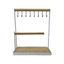 Sieradenrekje - Wit - Oorbellenrekje - Oorbellenhouder - Oorbellen Display - Oorbellenrekje - Sieradenrek - Sieraden Organizer