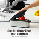 Chefino Multi - Groentesnijder Set 12-delig – Mandoline Snijder & Groentehakker – Blokjessnijder, Julienne Snijder & Rasp – Groente Snijder met Opvangbak 1L – Keukensnijder met 7 Snijopties