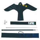 Vogelverschrikker Vlieger – Roofvogel Vlieger met Mast – Inclusief Touw & Draagtas – Duurzame Vogelverjager voor Tuin, Boomgaard en Akker