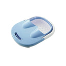 Fußbad zusammenklappbar – Weiß/Blau – 44 x 33 x 21,5 cm – faltbare Fußbadewanne – Massagebad – Entspannung