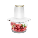 Hakmolen met Glazen Kom - Elektrisch - Food Chopper - 2 Snelheden - 2 Liter