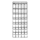 Schoenenkast Hangend - Schoenenzak 35 vakken - Opbergen van Schoenen aan Deur - Schoenenzak Wit/Zwart - Oplossing voor rondslingerende schoenen - Hoogwaardige Schoenenkast