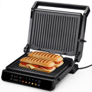 Chefino Forza Digitale Contactgrill - XL - 2000W - PFAS-vrij, uitneembare platen & 5 kookstanden - Groot Formaat - Tosti ijzer - Panini maken - Grill Apparaat - 180 graden uitklapbaar - Tosti Apparaat
