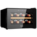 Wijnkoelkast - Wijn Klimaatkast voor 8 Flessen - Zwart - Instelbare Temperatuur van 5°C tot 18°C - Wijnkoelkast Liggend - Liggende Wijnkoeler