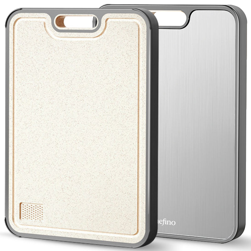 Dubbelzijdige Titanium Snijplank - 38 x 26 cm - Hygiënisch, Duurzaam & Onmisbaar in Elke Keuken