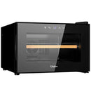 Wijnkoelkast - Wijn Klimaatkast voor 8 Flessen - Zwart - Instelbare Temperatuur van 5°C tot 18°C - Wijnkoelkast Liggend - Liggende Wijnkoeler