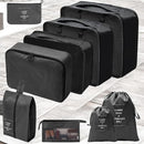 Packwürfel – Schwarz – 9-teiliges Set – Packwürfel Kompression – Optimale Kofferaufteilung (Kopie)