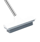 Schrubber 2 in 1 – Duschabzieher – Scheuerbesen – Lazy Cart – Abzieher – Scheuerbürste – Badezimmerbürste, Bodenabzieher mit Scheuerbürstengriff – Besen – Badezimmerabzieher – Scheuerbürste Mit Teleskopstiel