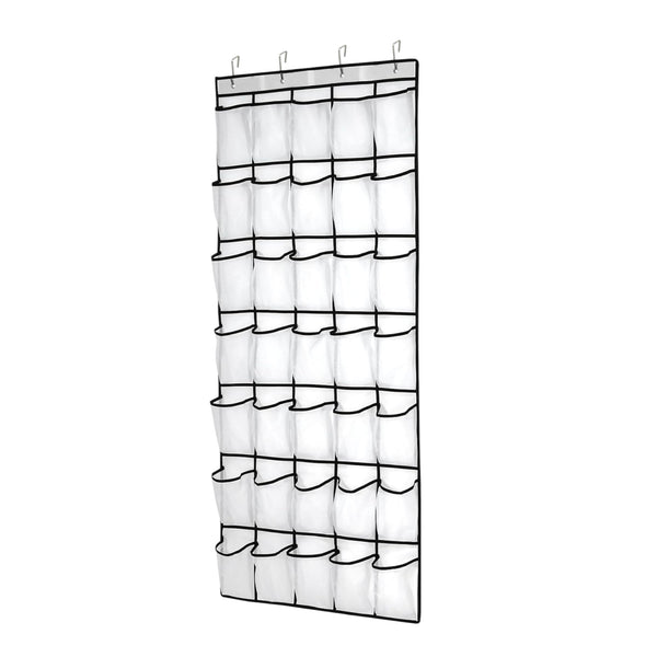 Schoenenkast Hangend - Schoenenzak 35 vakken - Opbergen van Schoenen aan Deur - Schoenenzak Wit - Oplossing voor rondslingerende schoenen - Hoogwaardige Schoenenkast