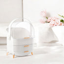 Make-up-Organizer – Weiß – 36,5 x 28,2 cm – Aufbewahrungsbox – Make-up-Etui – Hautpflege-Organizer 