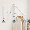 Kledingrek Inklapbaar - Wit - Ruimtebesparende Kledinghanger - Droogrek voor kleding - Kledingorganizer