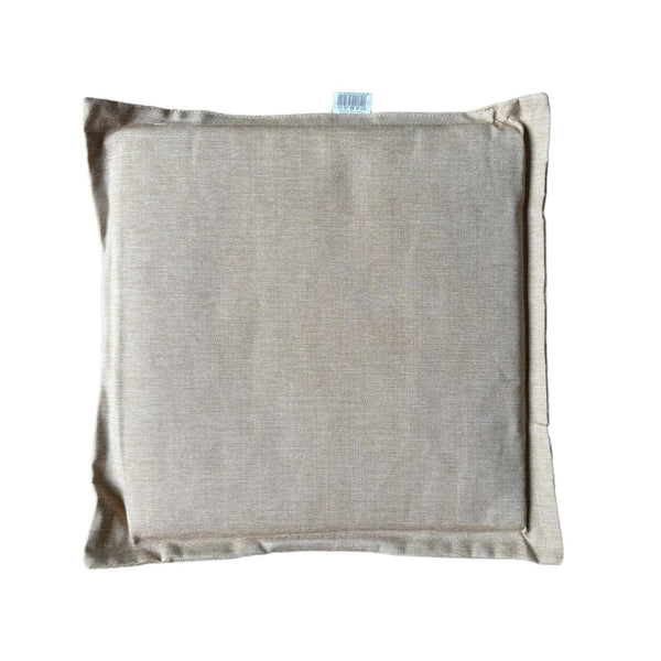 Sitzkissen Stuhl - Beige - 40 cm x 40 cm x 2 cm - Für den Innen- und Außenbereich geeignet - Wasserabweisendes Material - Kissen - Stuhlkissen