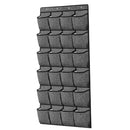 Schuhschrank Hängend - Schuhtasche 24 Fächer - Aufbewahrung der Schuhe an der Tür - Schuhtasche Grau - Lösung für herumliegende Schuhe - Hochwertiger Schuhschrank