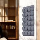 Schoenenkast Hangend - Schoenenzak 24 vakken - Opbergen van Schoenen aan Deur - Grijs