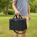 Koeltas Zwart XL – 42x28x31 cm – Grote Koelbox Tas met Schouderriem – Geïsoleerde Picknicktas – Waterdicht & Opvouwbaar – Ideaal voor Strand, Park & Auto