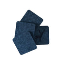 Untersetzer – Schwarz mit Rentier – 4 Stück – Filz – doppelseitig – Tischschutz – Untersetzer für Gläser