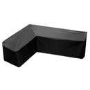 L-vorm Loungeset Hoes - 215x215x85x70 cm – Water & UV-bestendig – Beschermhoes voor Hoekbank – Met Gespen & Opbergzak