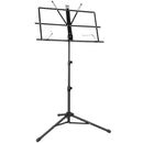 Notenständer zusammenklappbar und verstellbar – Schwarz – 140 cm – Notenhalter – Notenständer 