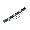 Zugluftrolle - Dunkelgraue Herzen - Baumwolle - 90 x 10 cm - Zughund - Zugluftstopper - Isolierung gegen Zugluft