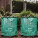 Tuinafvalzak - Set van 2 - Groen - 2x 272 liter - 77 x 67 cm - Tuinafvalemmer - Tuinafvalzakken opvouwbaar - Tuinzak