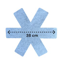 Pfannenschutz - 2 Stück - 38 cm und 30 cm - Filz - Grau - Optimaler Schutz Ihrer Pfannen - Pfannenschutz - Untersetzer