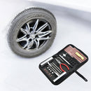 Reifenreparaturset - Komplettset - Requisitenset - Inklusive praktischer Aufbewahrungstasche - Reparaturset für Motorrad, Moped oder Auto - Reifenreparaturset Auto - Autoreifenreparatur