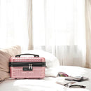 Beautycase - XXL - Roze - Beautycase Met Cijferslot - Beautycase voor op Reis - Grote Toilettas met Cijferslot