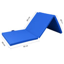 Sportmat Opvouwbaar - Blauw - 180 x 60 x 5 cm - Extra Dik - Opvouwbare Yogamat - Inklapbare Fitnessmat - Vloermat voor Yoga, Meditatie, Sport en Turnen - Turnmat