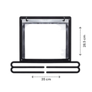 Medaillenaufhänger – Schwarz – Medaillenhalter – Haken zum Aufhängen – Medaillenständer – Medaillon für Foto