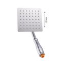 Regendusche XL Deluxe – Ø 35 cm – Silber – Duschkopf mit Schlauch und Halterung – Regenduschkopf – Handbrause