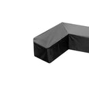 L-vorm Loungeset Hoes - 215x215x85x70 cm – Water & UV-bestendig – Beschermhoes voor Hoekbank – Met Gespen & Opbergzak