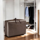 Aufbewahrungstasche XXL Bettdecke - Braun - 70 x 50 x 30 cm - Aufbewahrungstasche für Bettdecke und Kleidung - Kleidertasche XXL