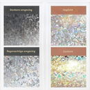 Fensterfolie Buntglas - 90cm x 200cm - Selbstklebend - Blendfrei - Klebefolie - Dekorfolie