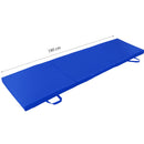Sportmat Opvouwbaar - Blauw - 180 x 60 x 5 cm - Extra Dik - Opvouwbare Yogamat - Inklapbare Fitnessmat - Vloermat voor Yoga, Meditatie, Sport en Turnen - Turnmat