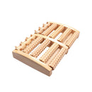 Fußroller aus Holz – 27 x 17 x 5 cm – Fußmassagerollergerät – Fußmassageroller