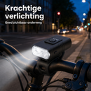 USB Oplaadbare Fietsverlichting Set – Voor- en Achterlicht – LED Fietslamp – Spatwaterdicht – Batterij-indicatie – Eenvoudige Montage
