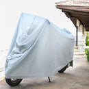 Motorradabdeckung - wasserabweisend - 250 x 140 cm - Silber mit Reflexion - Motorradabdeckung außen wasserabweisend - Motorradabdeckung